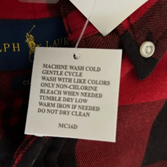 Ralph Lauren Men’s Buffalo Plaid Flannel
Size: Small
NWT - Picture 12 of 13